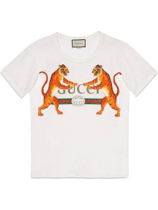 Tiger Clothing Logo - Gucci Gucci Logo With Tigers T Shirt $620 SS19 Online