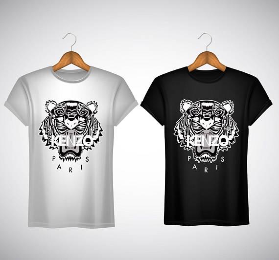 Tiger Clothing Logo - Basic Men Clothing Diamantparadise Kenzo Paris Logo Tiger Tiger T