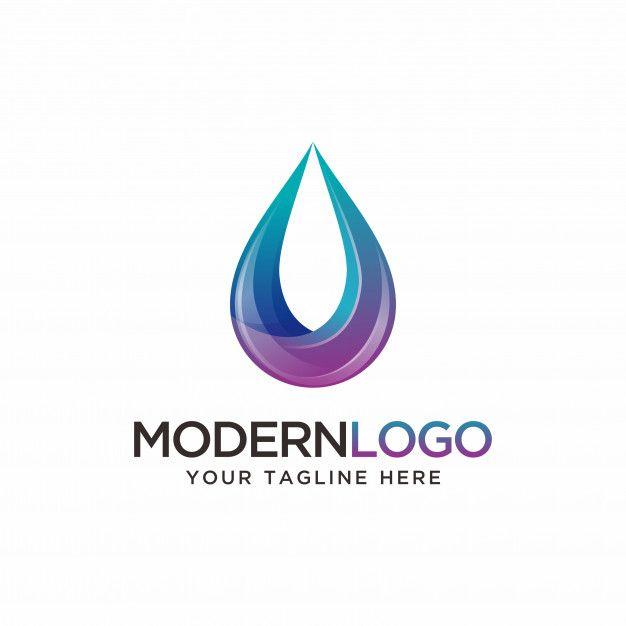 Modern Water Logo - Modern water logo Vector | Premium Download