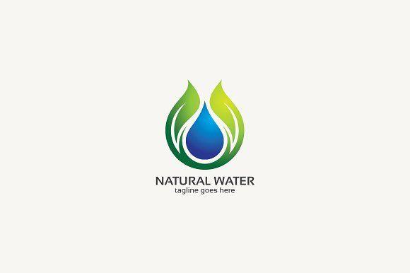 Modern Water Logo - natural water logo Logo Templates Creative Market