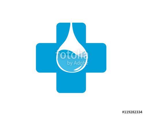 Modern Water Logo - Modern Health Care Medical Logo Treatment Filter Symbol