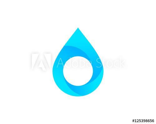 Modern Water Logo - Modern Water Logo Design Template Element this stock vector