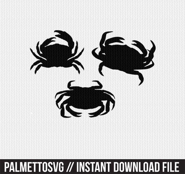 Shilloute Crab Logo - crab svg dxf jpeg png file instant download stencil silhouette cameo ...