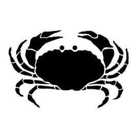 Shilloute Crab Logo - Crab Silhouette Stencil. Sea. Stencils, Silhouette
