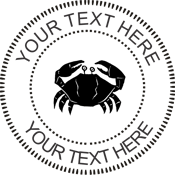 Shilloute Crab Logo - Crab Logo Seal Embosser