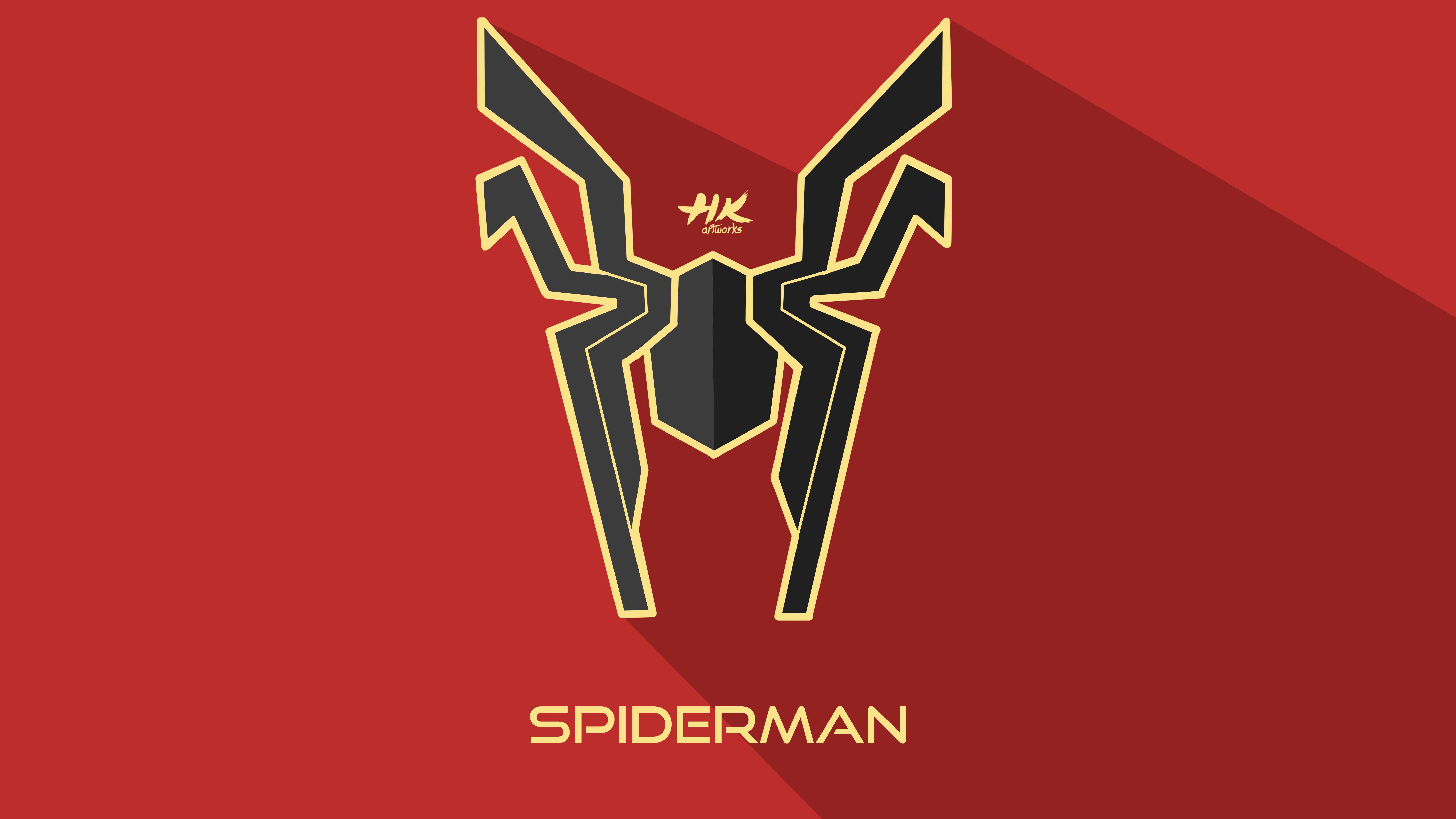 Iron Spider Logo - Iron Spider Infinity War Logo, HD Superheroes, 4k Wallpapers, Images ...