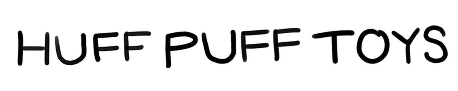 Huff Black and White Logo - Huff Puff Toys
