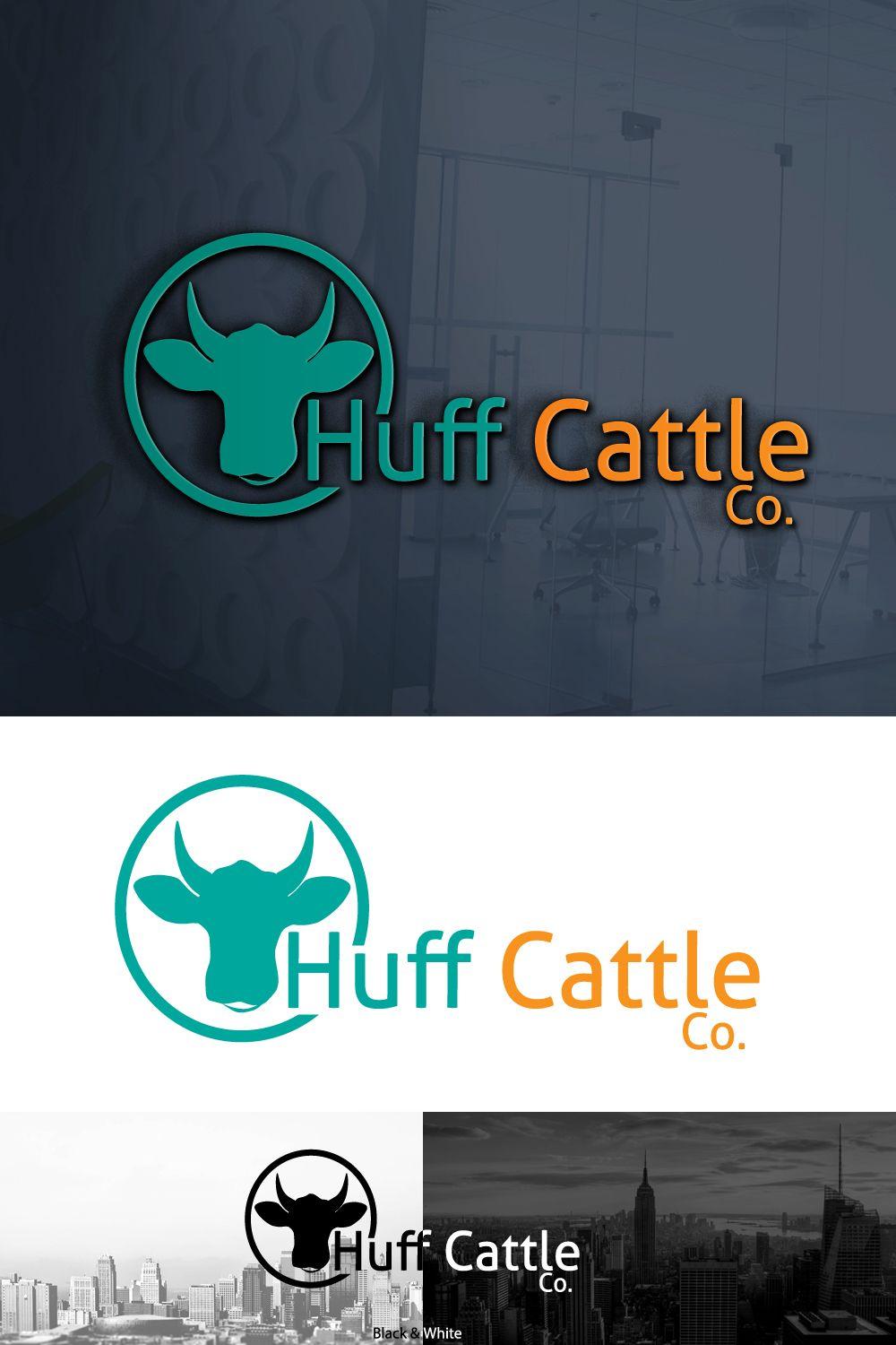 Huff Black and White Logo - Professional, Serious Logo Design for Huff Cattle Co. by tariq.3 ...