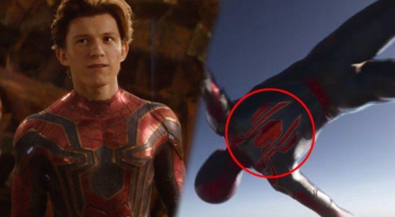 Iron Spider Logo - Avengers: Infinity War' Notice Spider Man's Back Logo Has