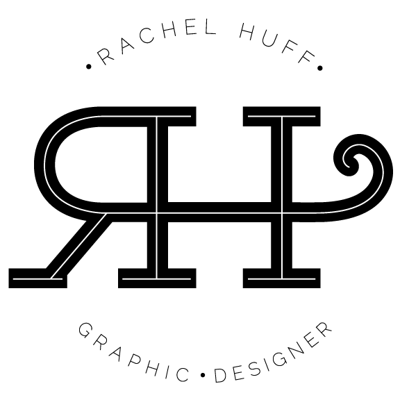 Huff Black and White Logo - Rachel Huff