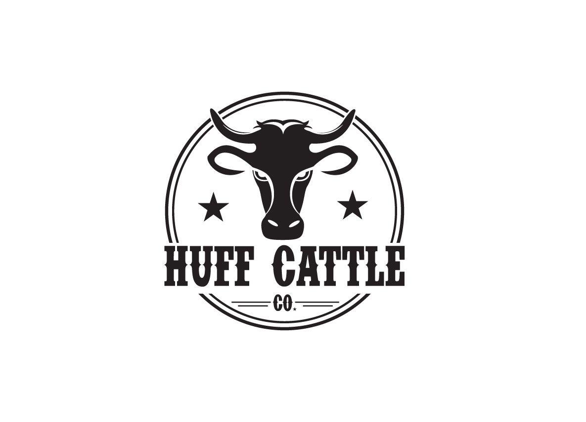 Huff Black and White Logo - Professional, Serious Logo Design for Huff Cattle Co. by hih7 ...