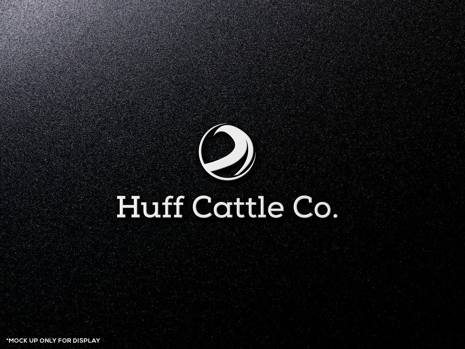 Huff Black and White Logo - Professional, Serious Logo Design for Huff Cattle Co. by ...