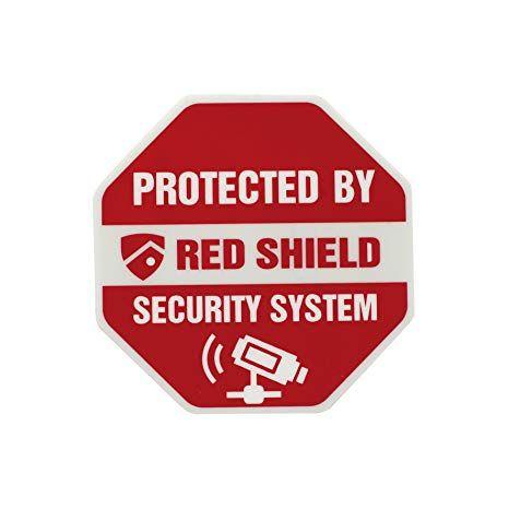 Red Shield Automotive Logo - Red Shield WS 114 Security Window Decals Sticker Decals