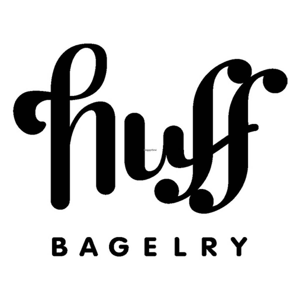 Huff Black and White Logo - Huff Bagelry