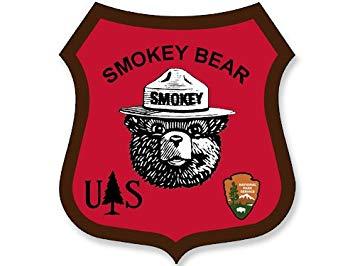 Red Shield Automotive Logo - Amazon.com: American Vinyl RED Shield Shaped Smokey Bear Sticker ...