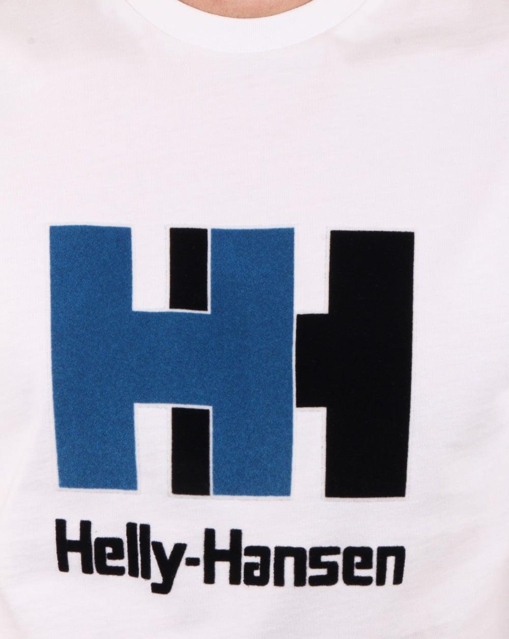 H H Logo - Helly Hansen HH Logo T Shirt White, Mens, Tee, Cotton, Crew Neck