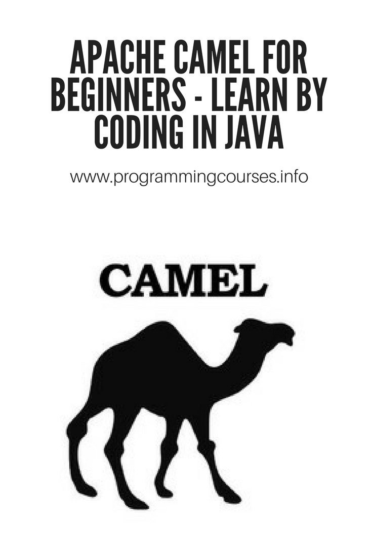 Camle with Black C Logo - Apache Camel for Beginners by Coding in Java. Programming