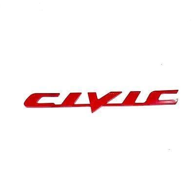 Honda Civiv Logo - LOGO RED COLOR Civic Logo Emblem Decal Honda Civic Fd Fb 2006-2014 ...