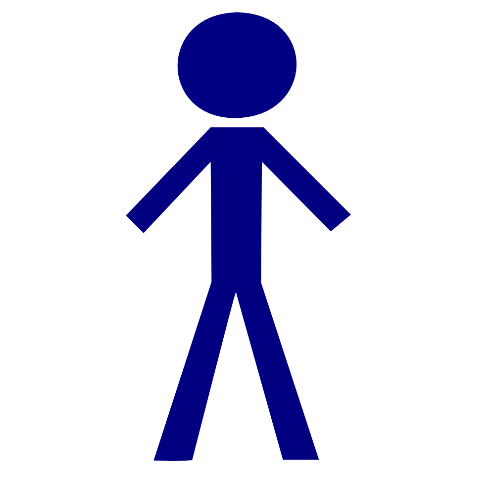 Stick Person Logo - Stick Figure Logo For Men - Unlimited Clipart Design •