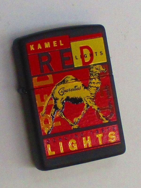 Camle with Black C Logo - (C 83) Product Made In Free CAMEL Camel Red Camel KAMEL Design Black Mat Zippo 199?a Year?in A Month