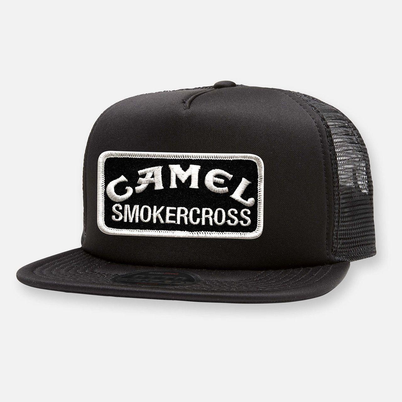 Camle with Black C Logo - WeBig Camel Patch Hat - Black-White
