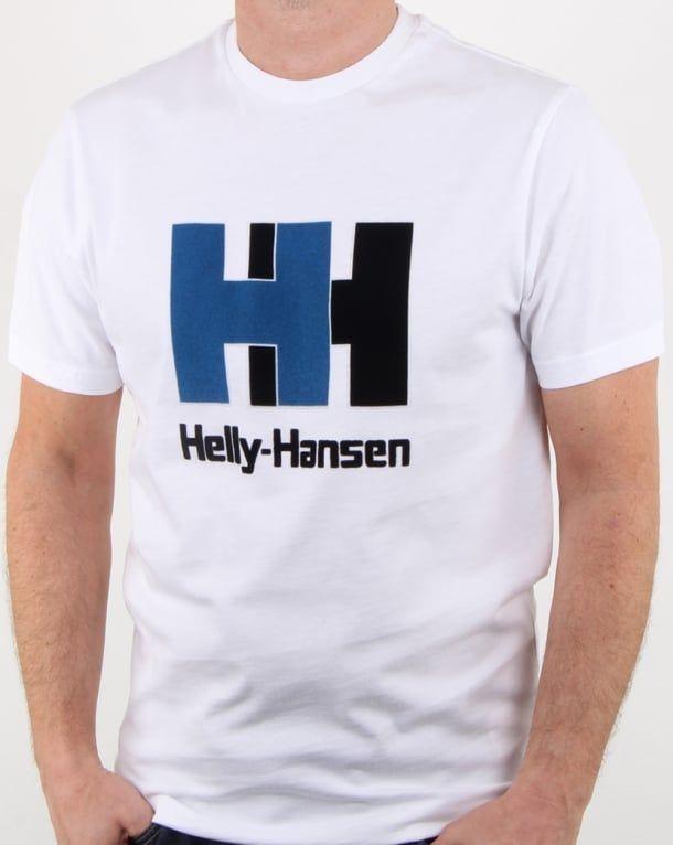 H H Logo - Helly Hansen HH Logo T Shirt White, Mens, Tee, Cotton, Crew Neck
