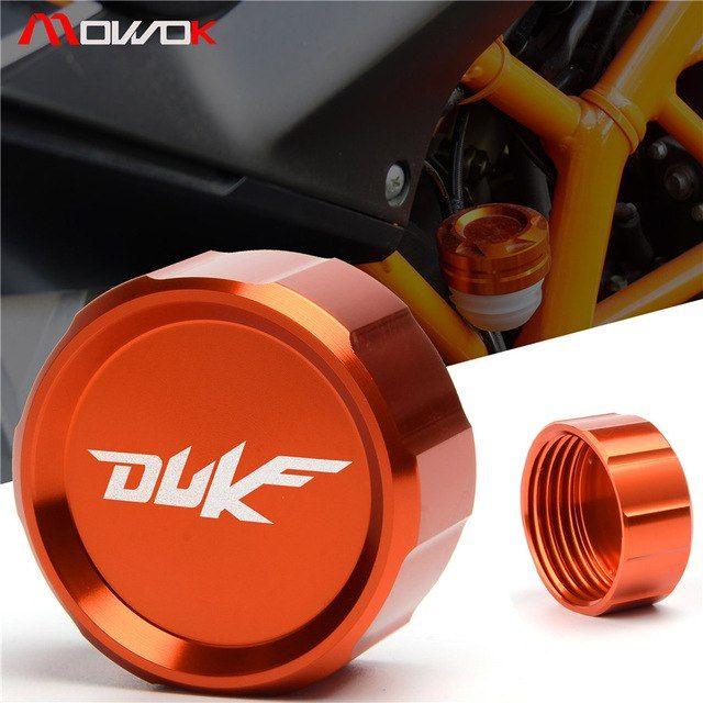 Orange Duke Logo - New logo Motorcycle Aluminum Engine Rear Fluid Reservoir Cap Cover ...