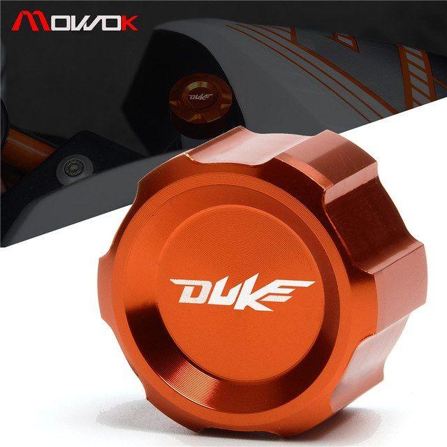 Orange Duke Logo - Aluminum With logo Motorcycle Orange Radiator Water Pipe Cap For KTM ...