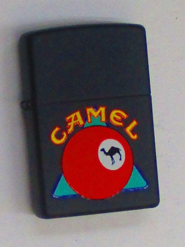 Camle with Black C Logo - (C-21) product made in-free CAMEL camel three ball billiards design black  mat Zippo 199?a year?in a month