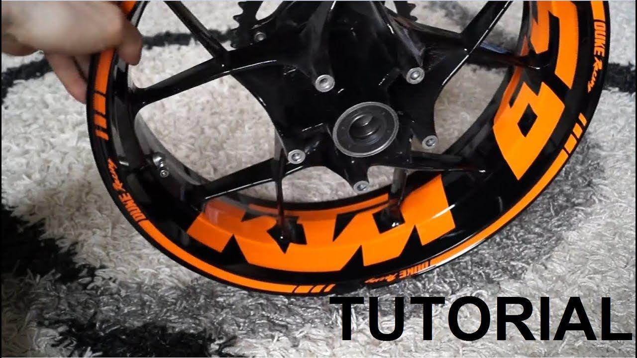 Orange Duke Logo - How to: Aufkleber anbringen KTM DUKE 125 200 250 390 690 ...