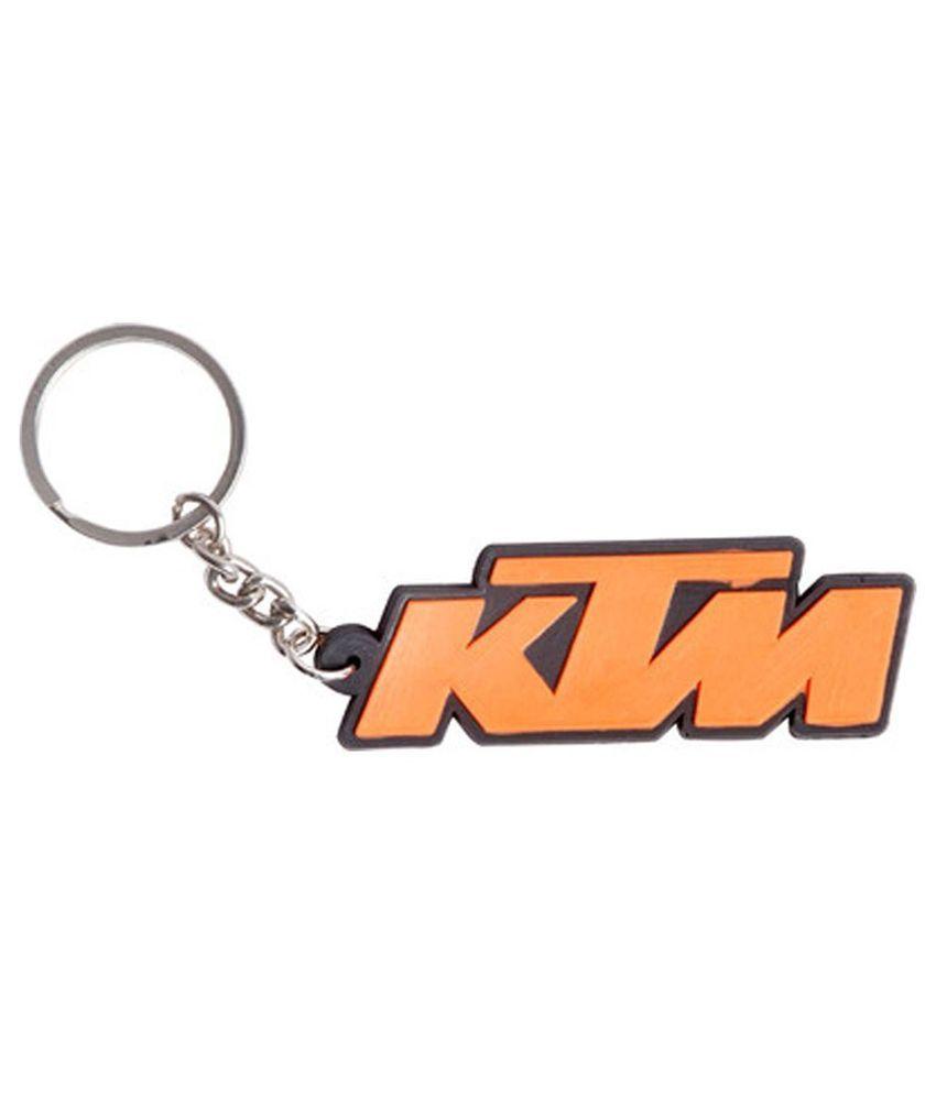 Orange Duke Logo - eShop24x7 Orange Logo Rubber KTM Duke Racing Sports Bike Keychain ...