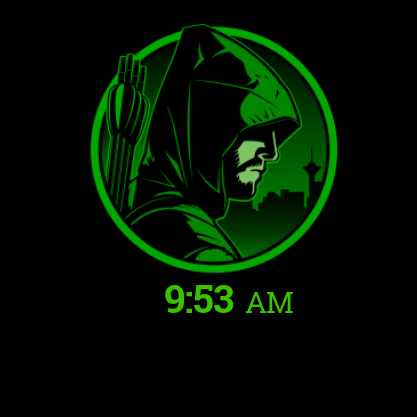 Green Face Logo - Green Arrow for G Watch - FaceRepo
