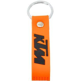 Orange Duke Logo - Buy KTM Duke Double Sided Bike Logo Orange Silicone Hook Key Chain ...