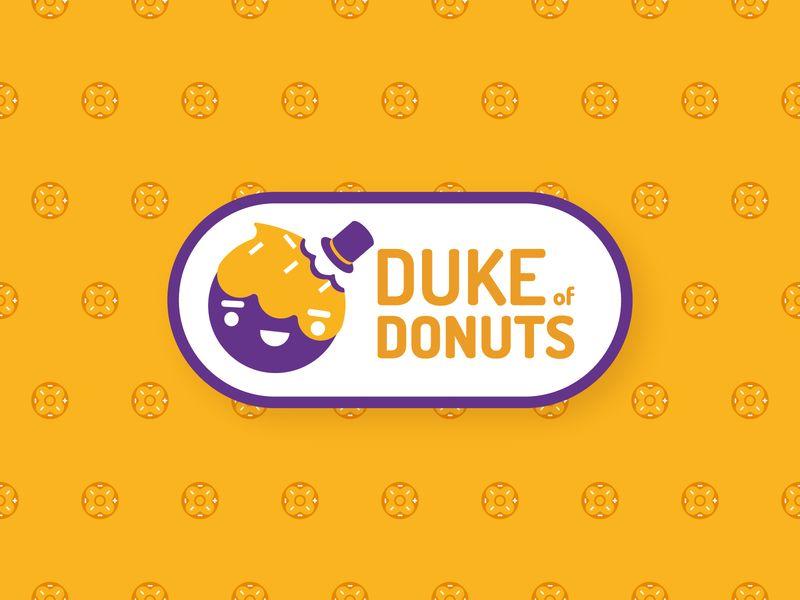Orange Duke Logo - Duke of Donuts logo by Flora Farkas | Dribbble | Dribbble