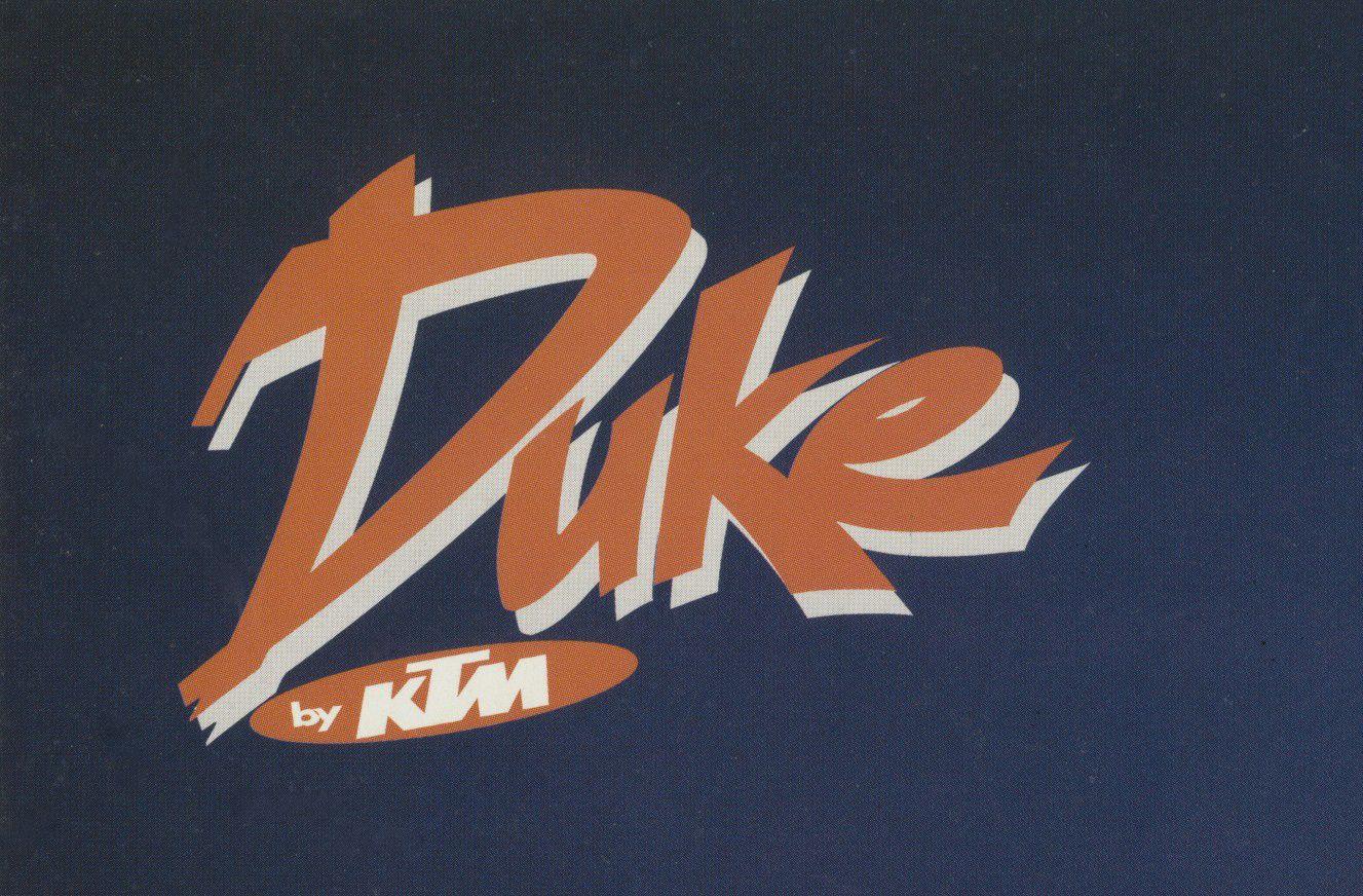 Orange Duke Logo - inthisyear1994: Start of production for new DUKE range ... just DUKE ...