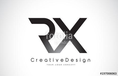 RX Symbol Logo - RX R X Letter Logo Design. Creative Icon Modern Letters Vector Logo ...