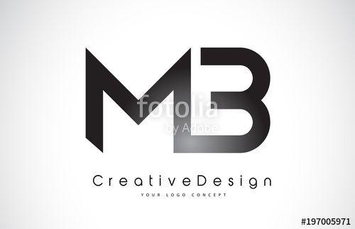 Modern Letter Logo - MB M B Letter Logo Design. Creative Icon Modern Letters Vector Logo