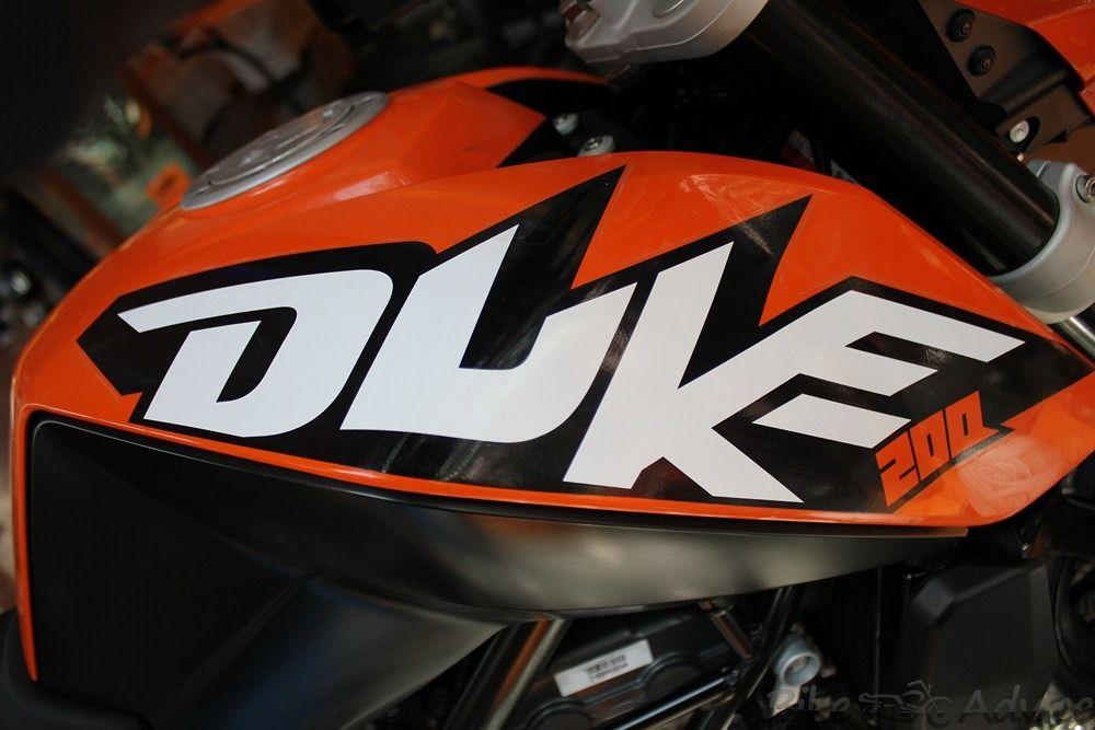 Orange Duke Logo - KTM DUKE 200 Road Test and Review by Sharat Aryan | BikeAdvice.in