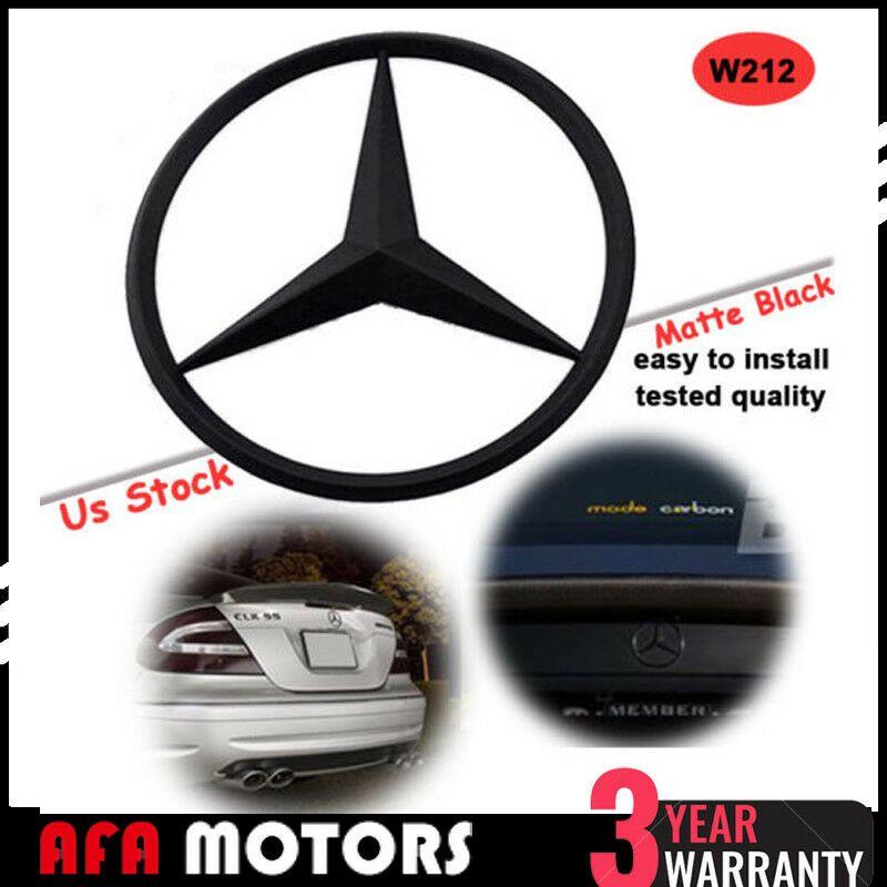 Mercedes-Benz Star Logo - Genuine Black Benz Star Logo Trunk Rear Emblem W212 Badges Modified ...