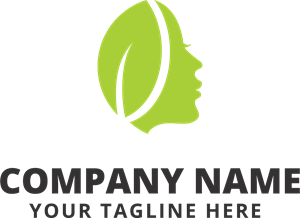 Green Face Logo - face and a leaf Logo Vector (.EPS) Free Download