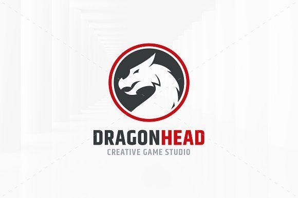 Dragon Head Logo - Dragon Head Logo Template ~ Logo Templates ~ Creative Market