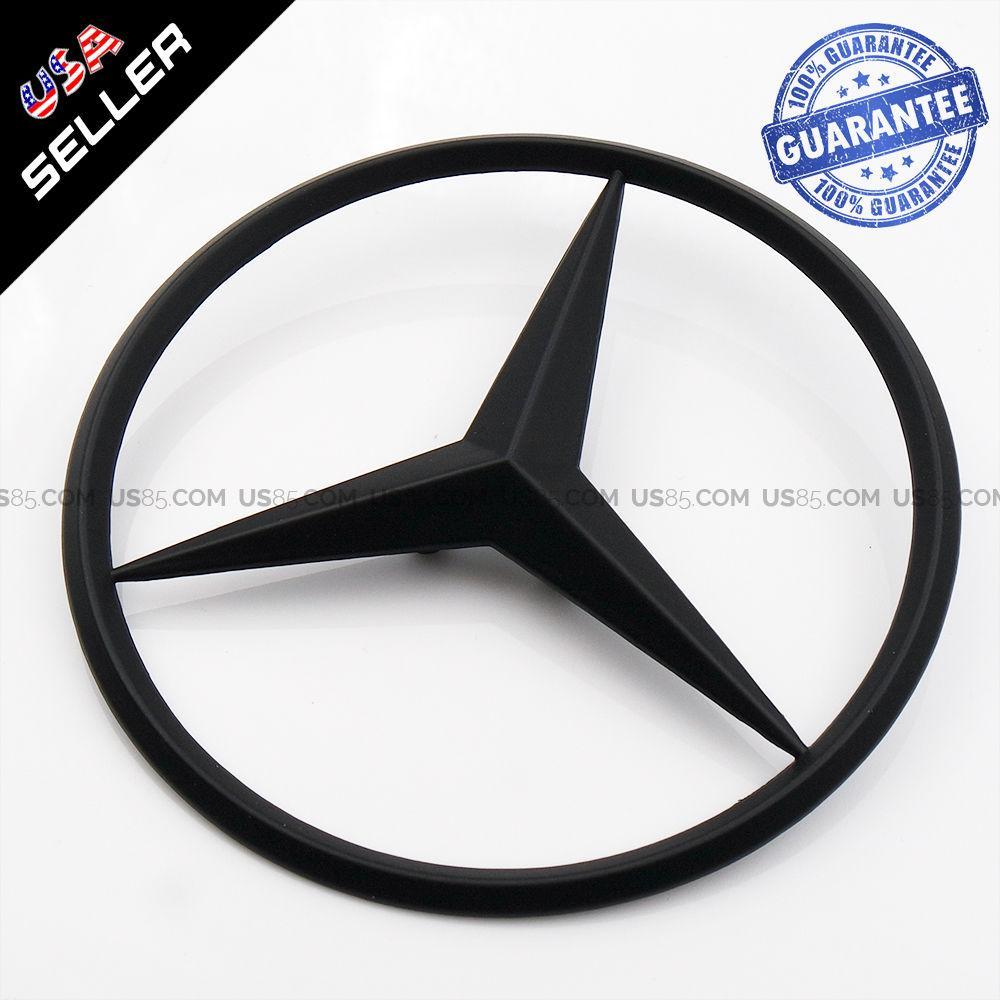 Mercedes-Benz Star Logo - Genuine Matte Black Mercedes-Benz Star Logo Trunk Rear Emblem W221 ...