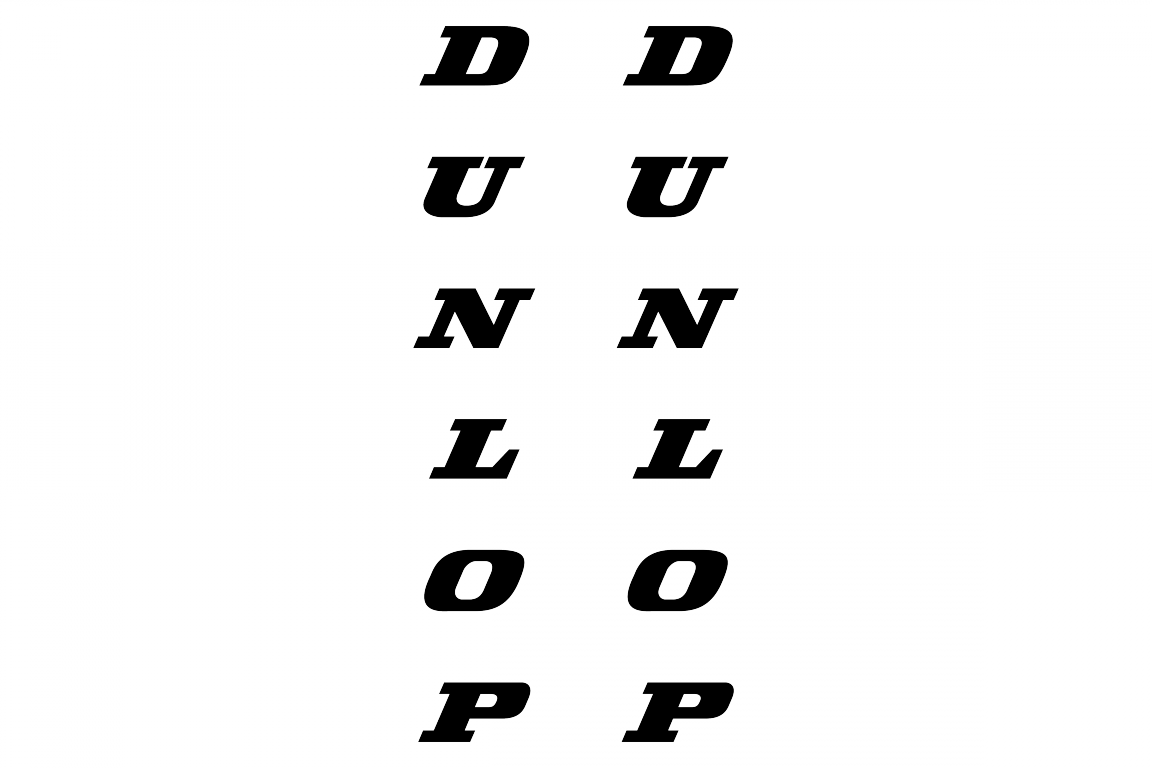 Dunlop Logo - Dunlop logo stickersChoose the color yourselfand select the size ...