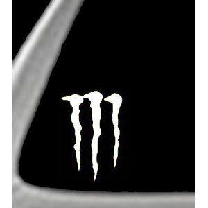 White Monster Energy Logo - Find best Monster Energy Logo White Sticker Decal | Buy online ...