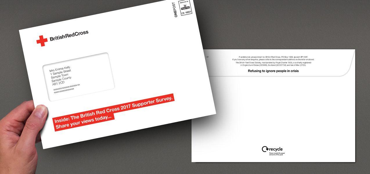 Red Cross Business Logo - Supporter Survey Mailing for British Red Cross