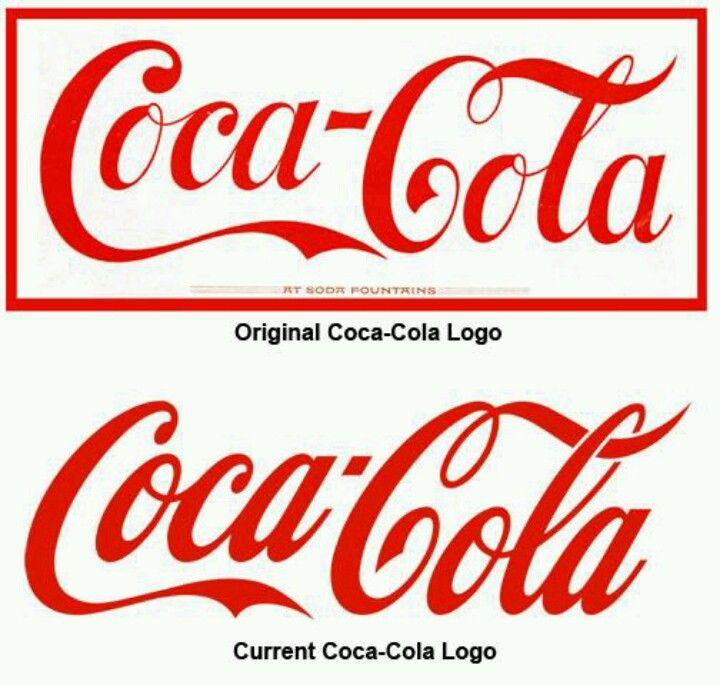 Coca-Cola Original Logo - Chaise Coca Cola Coca Cola original Logo and Current Logo ...