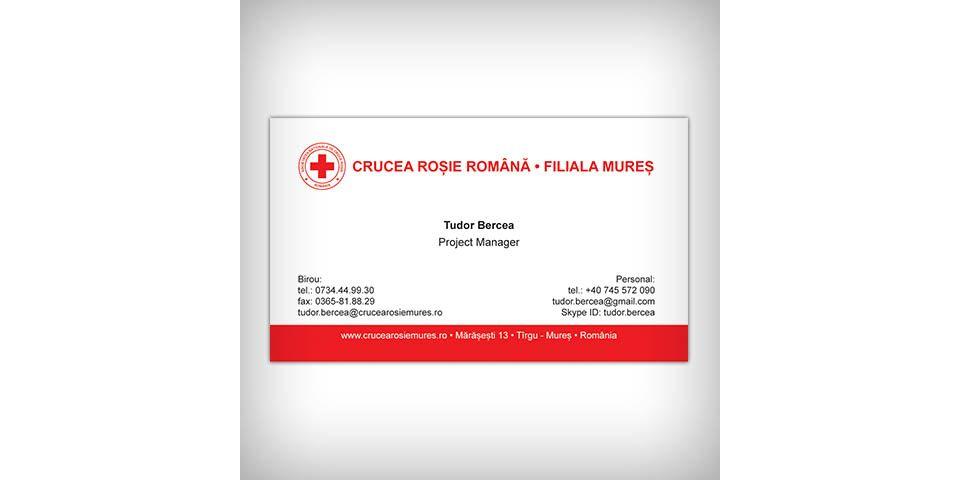 Red Cross Business Logo - Red Cross Mures Business Cards