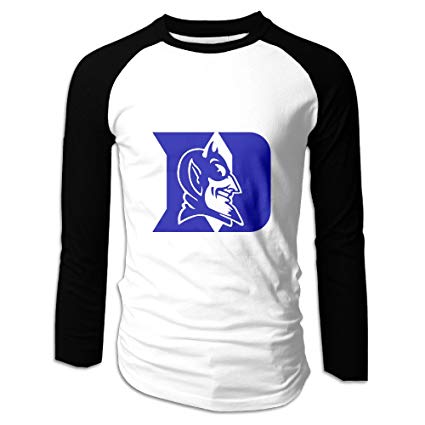 Duke University Blue Devils Logo - Amazon.com: Men's Raglan Duke University Blue Devils Logo Tees Black ...