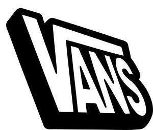 Vans BMX Logo - Vans logo sticker logo 150mm bmx skate surf motocross downhill | eBay