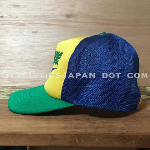 BAPE Bape Sta Logo - A Bathing Ape Bape Sta Logo Brazil Mesh Cap Yellow/Blue/Green ...